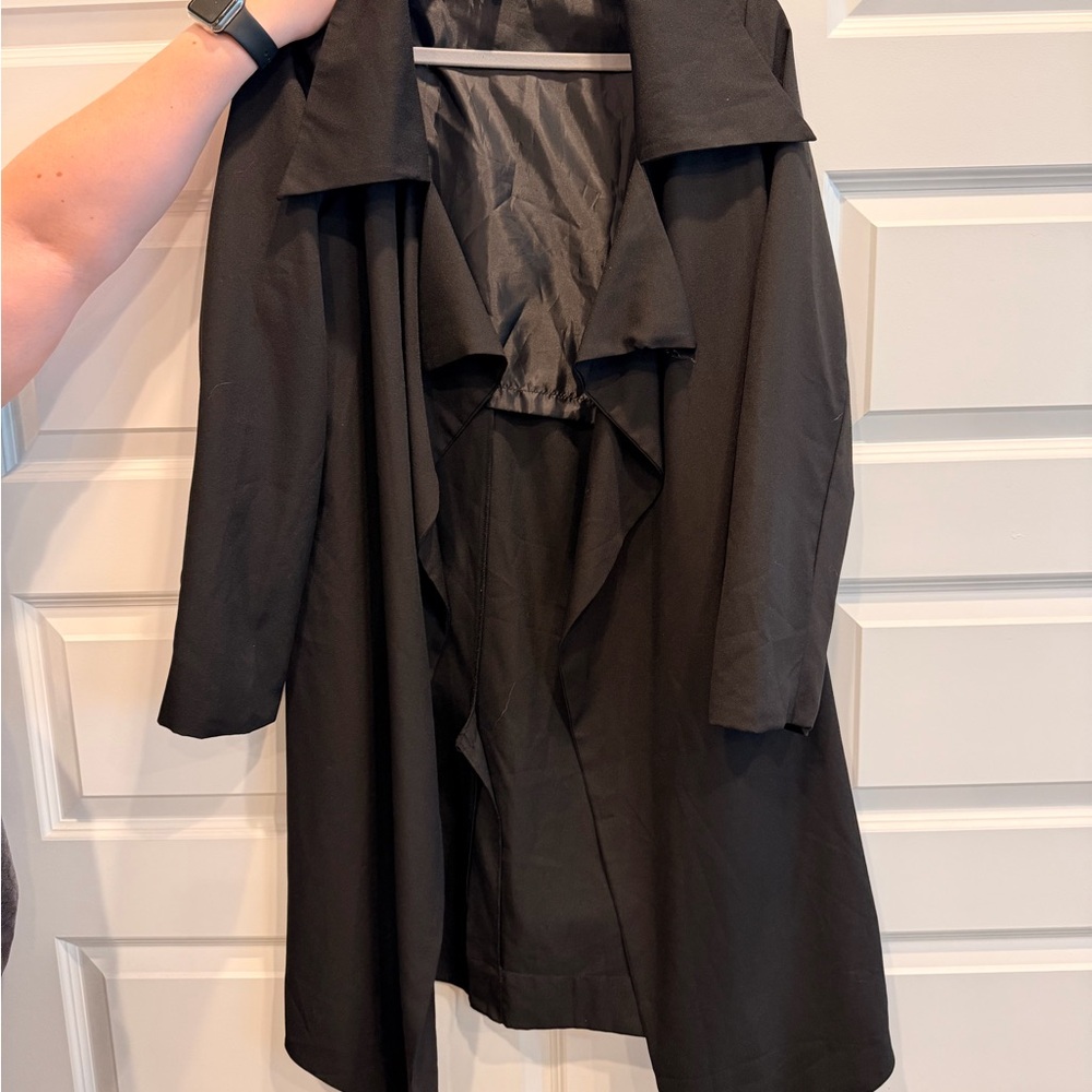 Audrey 3+1 Black Satin Lined Jacket